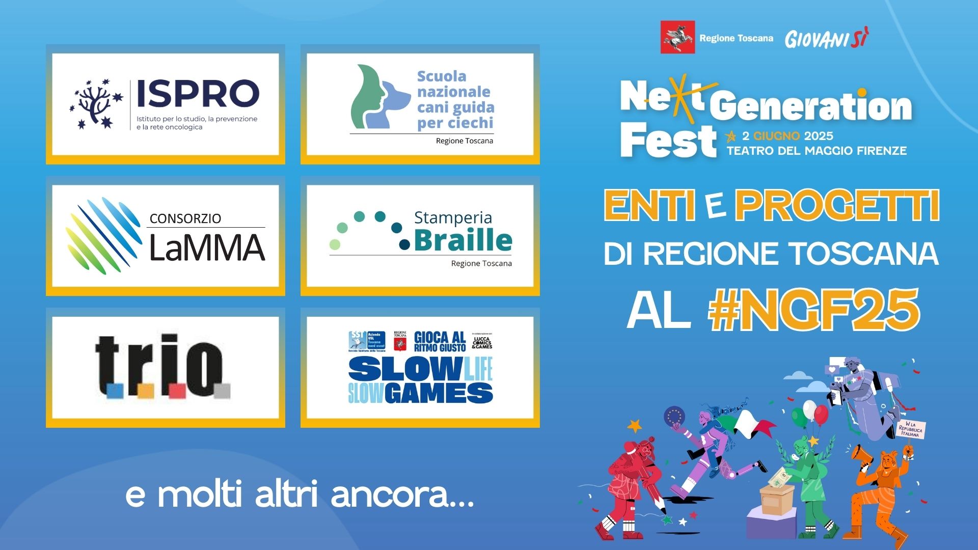 Immagine Giovanisì, il Next Generation Fest riunisce la grande squadra “Regione Toscana”